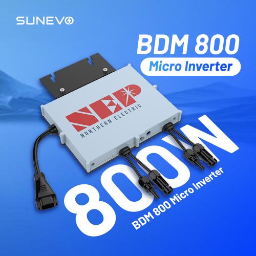 NEP BDM on Grid Micro Inverter 800w 1kw 1000w 1200w 1600w 200w Single Phase Mini Solar Inverter MPPT Function