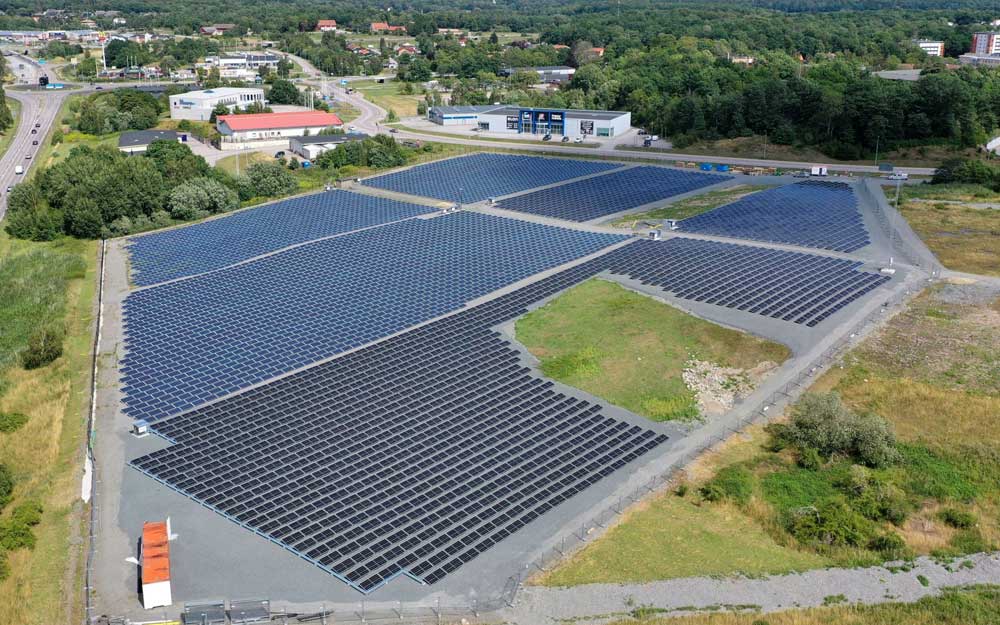 Centrale d'énergie solaire à l'échelle des services publics de 3 MW
