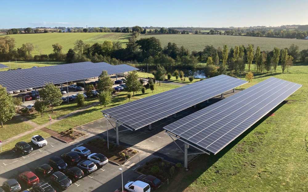 Carport solaire 3MW aux USA
